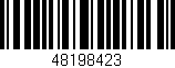 Código de barras (EAN, GTIN, SKU, ISBN): '48198423'