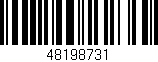 Código de barras (EAN, GTIN, SKU, ISBN): '48198731'