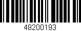 Código de barras (EAN, GTIN, SKU, ISBN): '48200193'