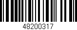 Código de barras (EAN, GTIN, SKU, ISBN): '48200317'