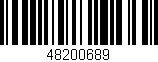 Código de barras (EAN, GTIN, SKU, ISBN): '48200689'