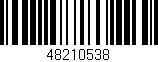 Código de barras (EAN, GTIN, SKU, ISBN): '48210538'
