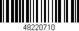 Código de barras (EAN, GTIN, SKU, ISBN): '48220710'