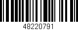 Código de barras (EAN, GTIN, SKU, ISBN): '48220791'