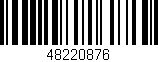Código de barras (EAN, GTIN, SKU, ISBN): '48220876'