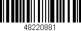 Código de barras (EAN, GTIN, SKU, ISBN): '48220881'