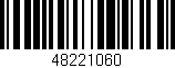Código de barras (EAN, GTIN, SKU, ISBN): '48221060'