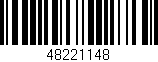 Código de barras (EAN, GTIN, SKU, ISBN): '48221148'