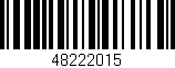 Código de barras (EAN, GTIN, SKU, ISBN): '48222015'