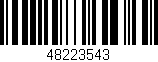 Código de barras (EAN, GTIN, SKU, ISBN): '48223543'