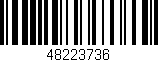 Código de barras (EAN, GTIN, SKU, ISBN): '48223736'
