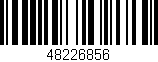 Código de barras (EAN, GTIN, SKU, ISBN): '48226856'
