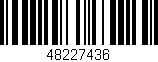 Código de barras (EAN, GTIN, SKU, ISBN): '48227436'