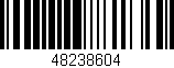 Código de barras (EAN, GTIN, SKU, ISBN): '48238604'