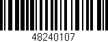 Código de barras (EAN, GTIN, SKU, ISBN): '48240107'