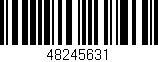 Código de barras (EAN, GTIN, SKU, ISBN): '48245631'