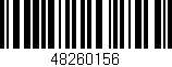 Código de barras (EAN, GTIN, SKU, ISBN): '48260156'