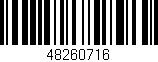 Código de barras (EAN, GTIN, SKU, ISBN): '48260716'
