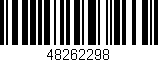 Código de barras (EAN, GTIN, SKU, ISBN): '48262298'