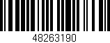 Código de barras (EAN, GTIN, SKU, ISBN): '48263190'