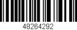 Código de barras (EAN, GTIN, SKU, ISBN): '48264292'