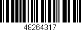 Código de barras (EAN, GTIN, SKU, ISBN): '48264317'