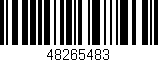 Código de barras (EAN, GTIN, SKU, ISBN): '48265483'