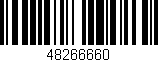 Código de barras (EAN, GTIN, SKU, ISBN): '48266660'