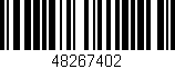 Código de barras (EAN, GTIN, SKU, ISBN): '48267402'