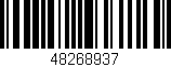 Código de barras (EAN, GTIN, SKU, ISBN): '48268937'