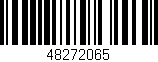 Código de barras (EAN, GTIN, SKU, ISBN): '48272065'