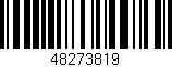 Código de barras (EAN, GTIN, SKU, ISBN): '48273819'