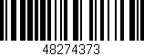 Código de barras (EAN, GTIN, SKU, ISBN): '48274373'