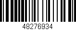 Código de barras (EAN, GTIN, SKU, ISBN): '48276934'