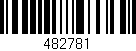 Código de barras (EAN, GTIN, SKU, ISBN): '482781'