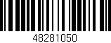 Código de barras (EAN, GTIN, SKU, ISBN): '48281050'
