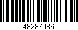 Código de barras (EAN, GTIN, SKU, ISBN): '48287986'