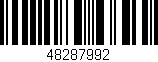 Código de barras (EAN, GTIN, SKU, ISBN): '48287992'