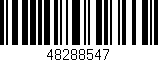 Código de barras (EAN, GTIN, SKU, ISBN): '48288547'