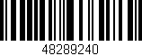 Código de barras (EAN, GTIN, SKU, ISBN): '48289240'