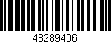 Código de barras (EAN, GTIN, SKU, ISBN): '48289406'