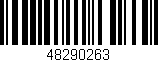 Código de barras (EAN, GTIN, SKU, ISBN): '48290263'