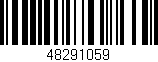 Código de barras (EAN, GTIN, SKU, ISBN): '48291059'