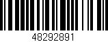 Código de barras (EAN, GTIN, SKU, ISBN): '48292891'