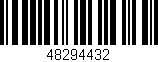 Código de barras (EAN, GTIN, SKU, ISBN): '48294432'
