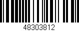 Código de barras (EAN, GTIN, SKU, ISBN): '48303812'