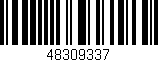 Código de barras (EAN, GTIN, SKU, ISBN): '48309337'