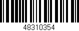 Código de barras (EAN, GTIN, SKU, ISBN): '48310354'