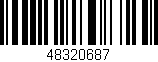 Código de barras (EAN, GTIN, SKU, ISBN): '48320687'