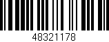 Código de barras (EAN, GTIN, SKU, ISBN): '48321178'